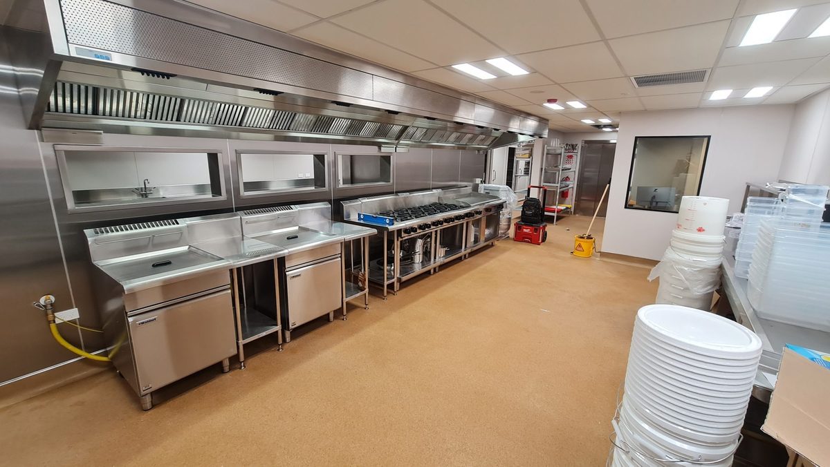 Stainless steel commercial kitchen fit-out